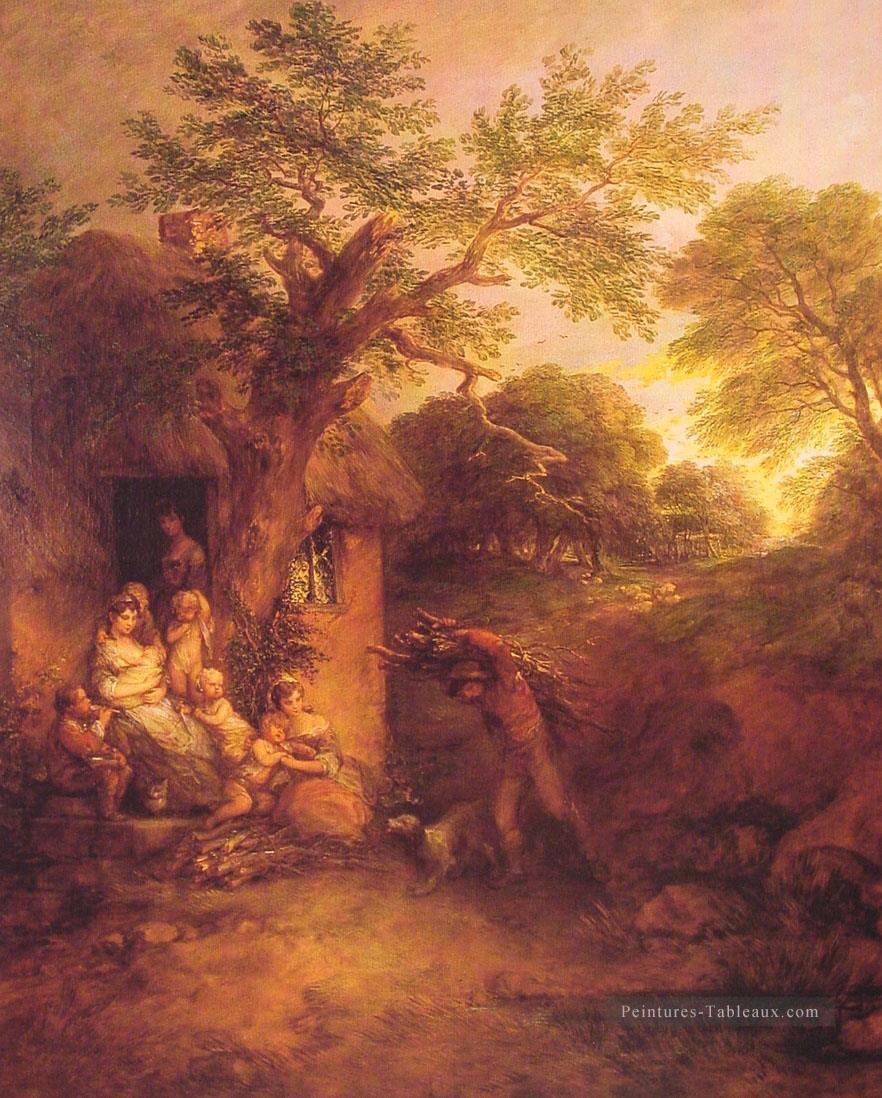 Les bûcherons Retour paysage Thomas Gainsborough Peintures à l'huile